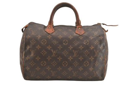 Louis Vuitton Monogram Speedy 30 Hand Boston Bag M41526 LV 3621n