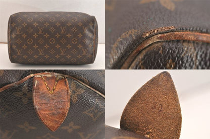 Louis Vuitton Monogram Speedy 30 Hand Boston Bag M41526 LV 3621n
