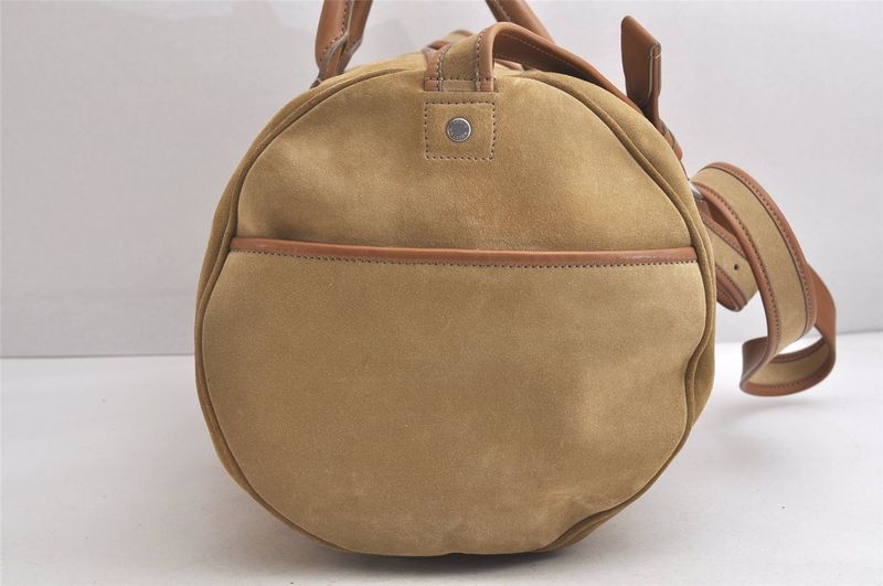 Louis Vuitton Suede Keepall Bandouliere 50 Travel Boston Bag LV Beige 3646n
