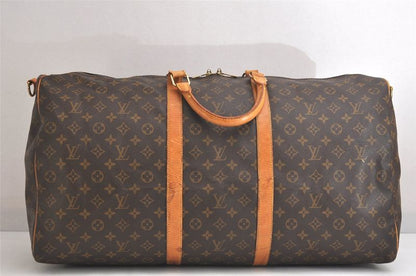 Louis Vuitton Monogram Keepall Bandouliere 60 M41412 Boston Bag 3649n
