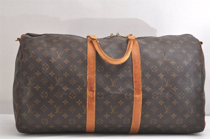 Louis Vuitton Monogram Keepall Bandouliere 55 M41414 Boston Bag Junk 3692n