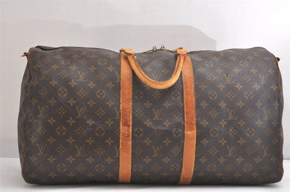 Louis Vuitton Monogram Keepall Bandouliere 55 M41414 Boston Bag Junk 3692n