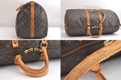 Louis Vuitton Monogram Keepall Bandouliere 55 M41414 Boston Bag Junk 3692n