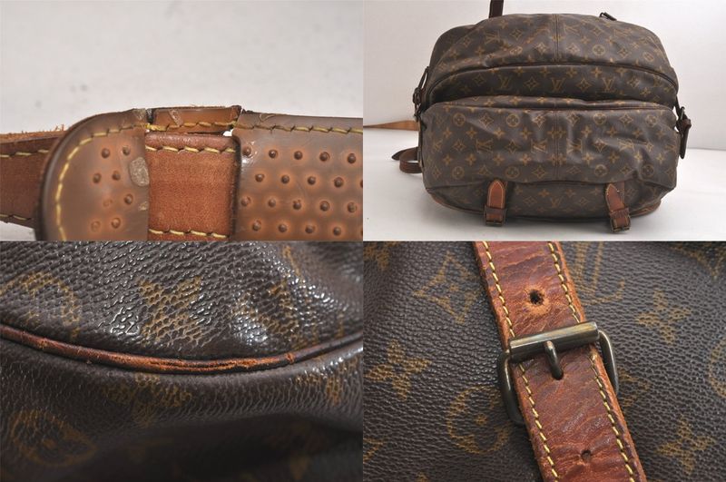 Louis Vuitton Monogram Saumur 43 Shoulder Cross Bag M42252 LV 3826n