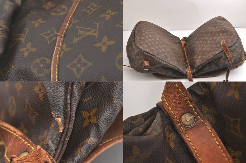 Louis Vuitton Monogram Saumur 43 Shoulder Cross Bag M42252 LV 3826n