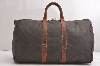 Louis Vuitton Monogram Keepall 45 Travel Boston Bag Old Shape LV 3895n