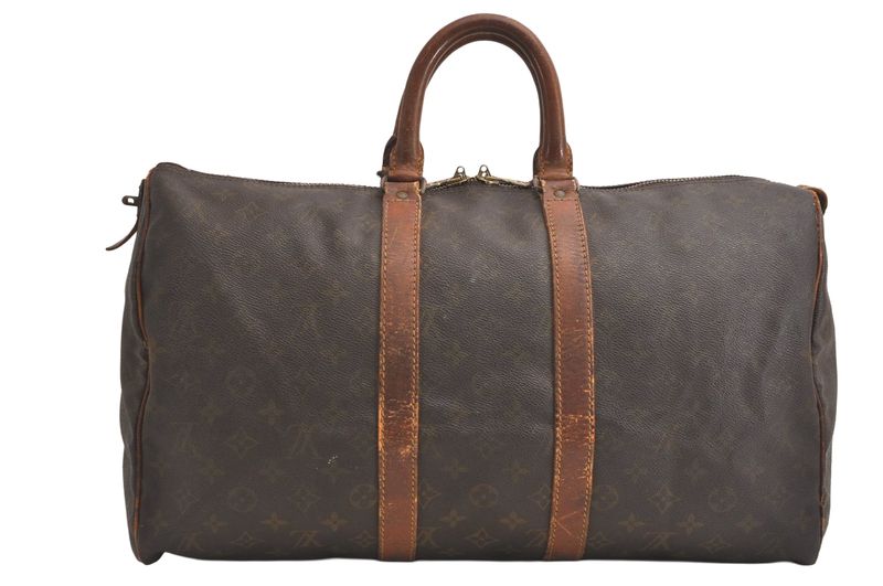 Louis Vuitton Monogram Keepall 45 Travel Boston Bag Old Shape LV 3895n