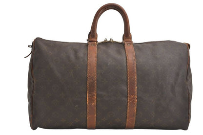 Louis Vuitton Monogram Keepall 45 Travel Boston Bag Old Shape LV 3895n