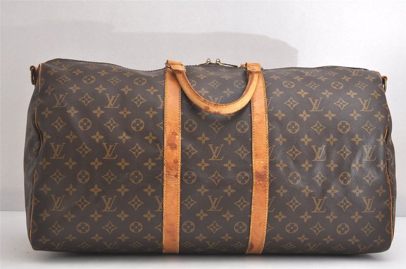 Louis Vuitton Monogram Keepall Bandouliere 55 M41414 Boston Bag 3989n