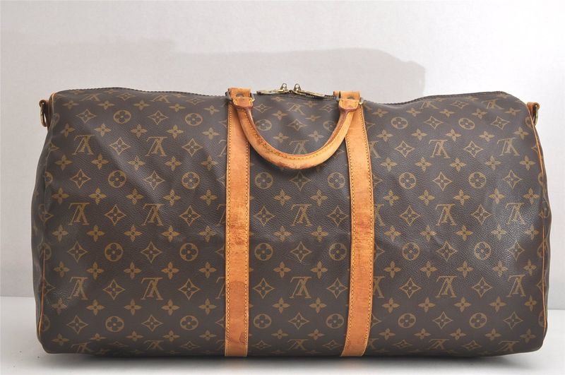 Louis Vuitton Monogram Keepall Bandouliere 55 M41414 Boston Bag 3989n