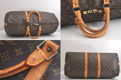 Louis Vuitton Monogram Keepall Bandouliere 55 M41414 Boston Bag 3989n