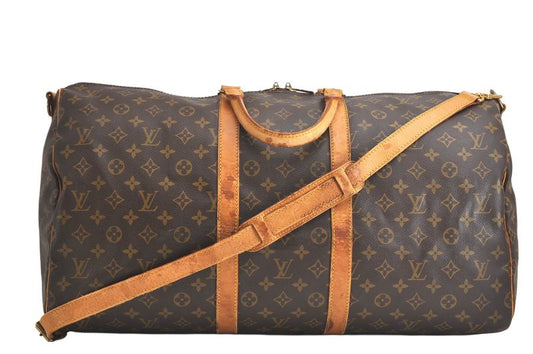 Louis Vuitton Monogram Keepall Bandouliere 55 M41414 Boston Bag 3989n
