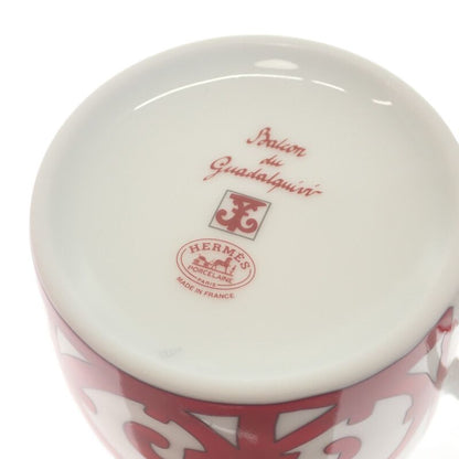 Hermes Tea Cup & Saucer Gadarkivir 2pcs P011016p Tableware Porcelain Red Men