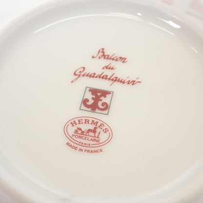 Hermes Tea Cup & Saucer Gadarkivir 2pcs P011016p Tableware Porcelain Red Men
