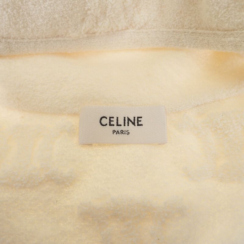 Celine Triomphe Bucket 2ag18892t Hat Cotton Polyester White Free Size Ladies