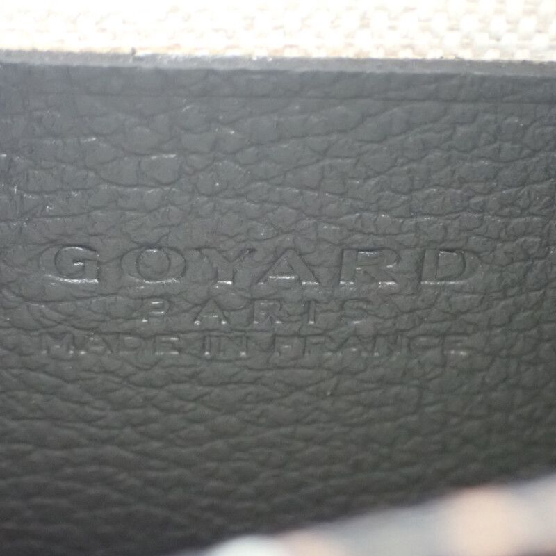 Goyard Plumet Pouch Wallet Herringbone Pochette Long Wallet Leather Coated