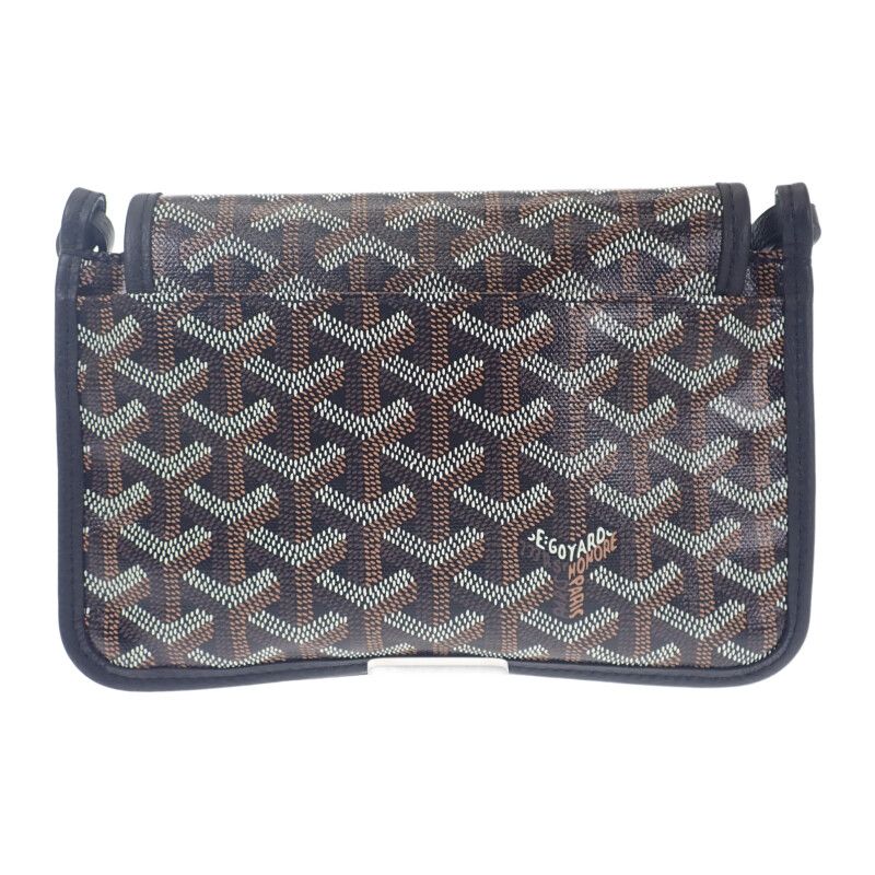 Goyard Plumet Pouch Wallet Herringbone Pochette Long Wallet Leather Coated