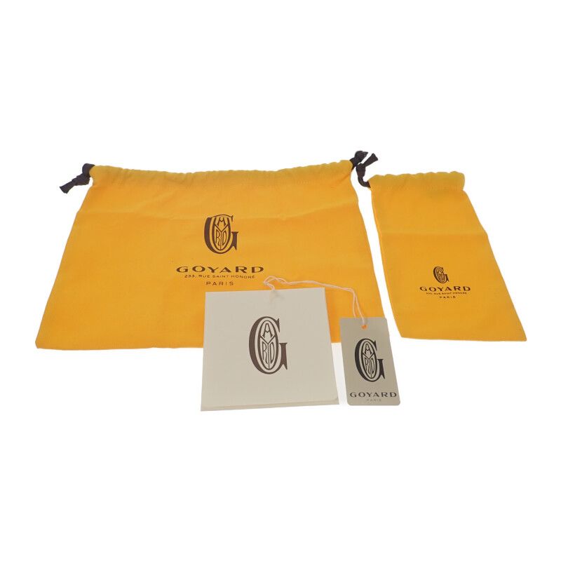 Goyard Plumet Pouch Wallet Herringbone Pochette Long Wallet Leather Coated