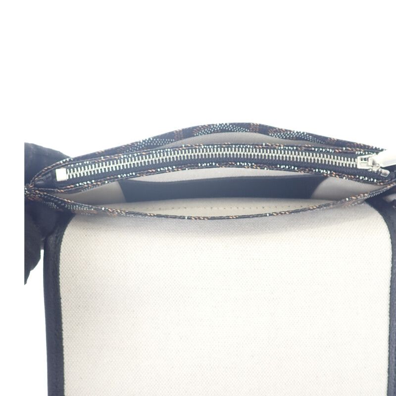 Goyard Plumet Pouch Wallet Herringbone Pochette Long Wallet Leather Coated