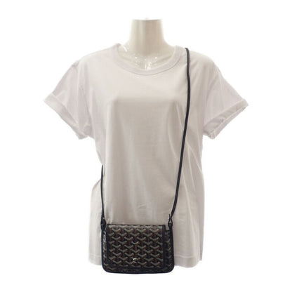 Goyard Plumet Pouch Wallet Herringbone Pochette Long Wallet Leather Coated