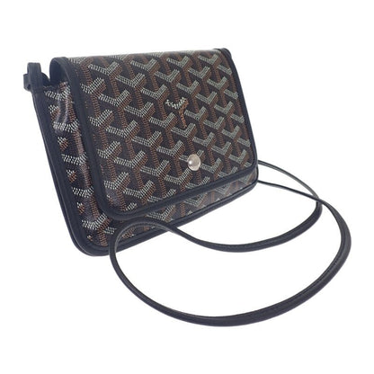 Goyard Plumet Pouch Wallet Herringbone Pochette Long Wallet Leather Coated