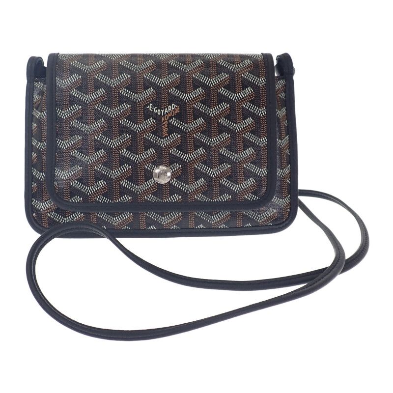 Goyard Plumet Pouch Wallet Herringbone Pochette Long Wallet Leather Coated