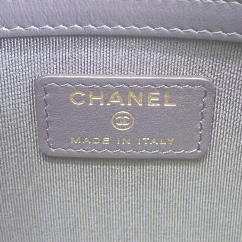 Chanel 19 Disneuf Pouch Clutch Bag Denim Blue Gold Hardware Ladies Going Out