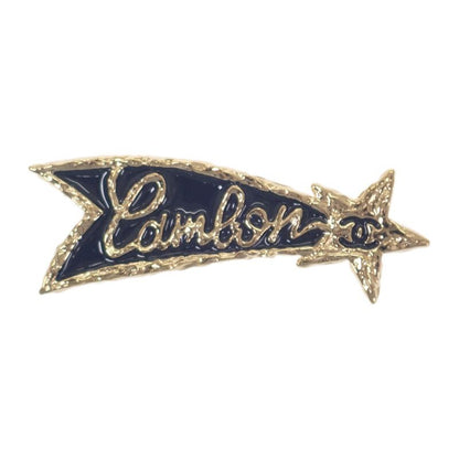 Chanel Shooting Star Shooting Star Coco Mark B24P Engraved Brooch Metal Gold
