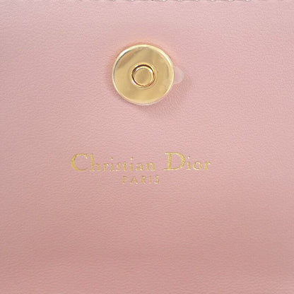 Christian DIOR Glycine Wallet S5132uwhc77p Bifold Wallet Calfskin Pink Ladies
