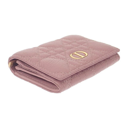 Christian DIOR Glycine Wallet S5132uwhc77p Bifold Wallet Calfskin Pink Ladies