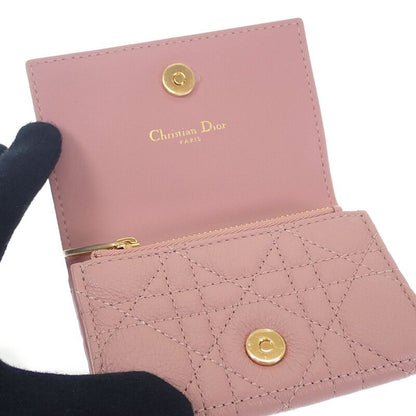 Christian DIOR Glycine Wallet S5132uwhc77p Bifold Wallet Calfskin Pink Ladies