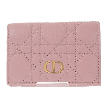 Christian DIOR Glycine Wallet S5132uwhc77p Bifold Wallet Calfskin Pink Ladies