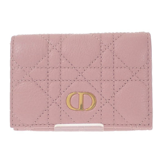 Christian DIOR Glycine Wallet S5132uwhc77p Bifold Wallet Calfskin Pink Ladies
