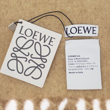 Loewe Alpaca F655ss1x02 Scarf Wool Leather Camel Ladies Fine [SA Rank