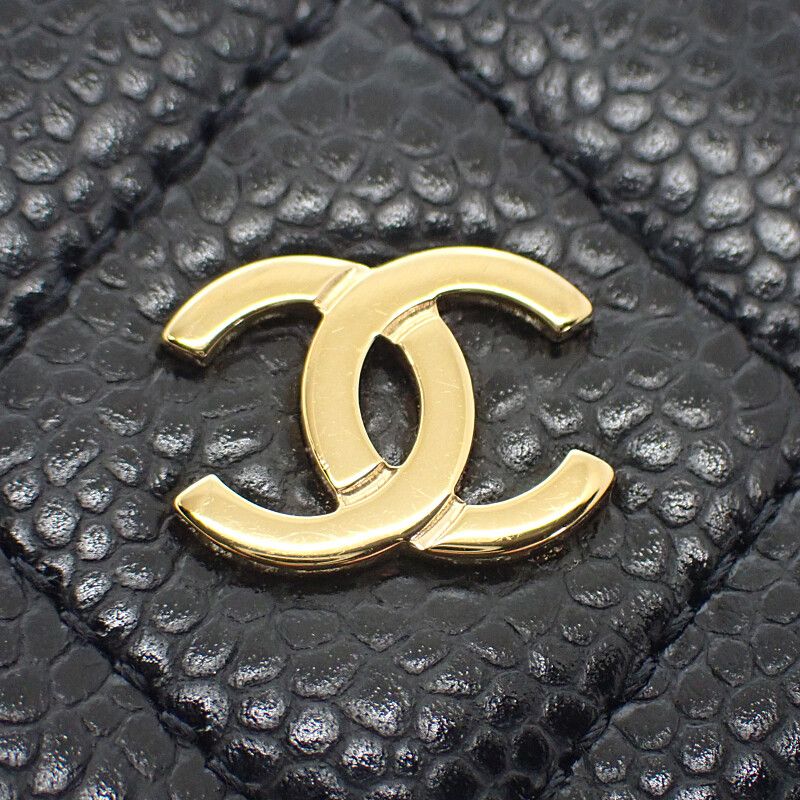 Chanel Classic Chain Wallet Ap0250-y01864-c3906 Wallet Chain Matte Caviar Skin