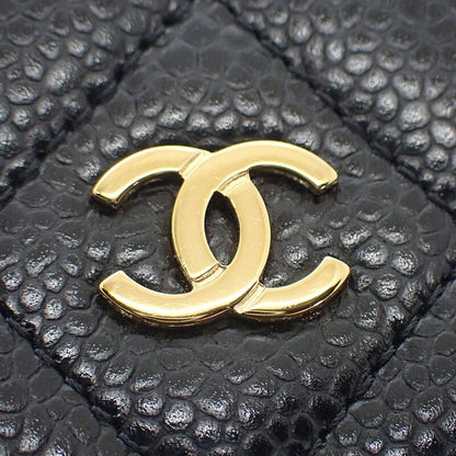 Chanel Classic Chain Wallet Ap0250-y01864-c3906 Wallet Chain Matte Caviar Skin