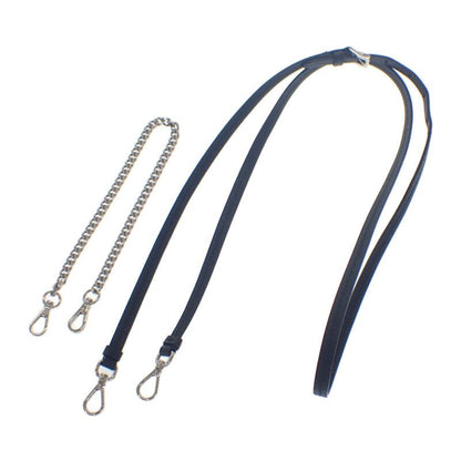 Prada Triangle Mini Pouch 1nr015 2WAY Bag Saffiano Black Silver Hardware Ladies