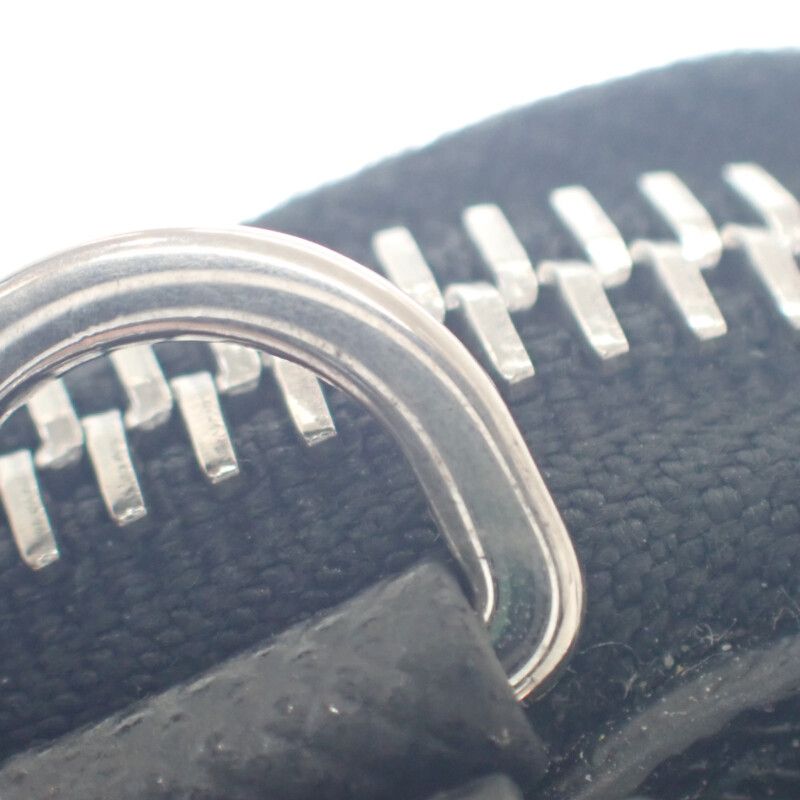 Prada Triangle Mini Pouch 1nr015 2WAY Bag Saffiano Black Silver Hardware Ladies