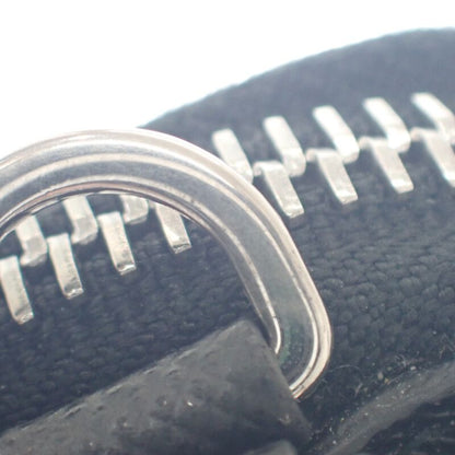 Prada Triangle Mini Pouch 1nr015 2WAY Bag Saffiano Black Silver Hardware Ladies