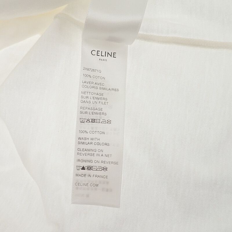 Celine Paris T-shirt Size L 2x872671q.01nb Short Sleeves Cotton Jersey Cotton