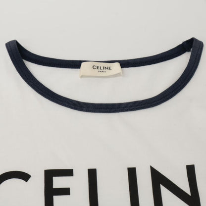 Celine 2x872671q White Trionf Cotton Jersey T-shirt S