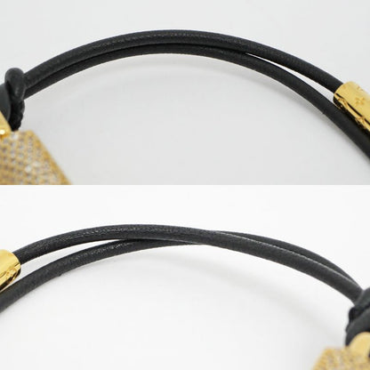 Louis Vuitton Bracelet LV Padlock M8217f Gold Rhinestone Accessories -