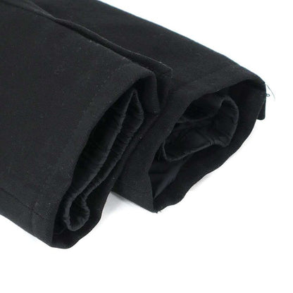 Prada Sport Wool Nylon Layered Hooded Jacket Black 42