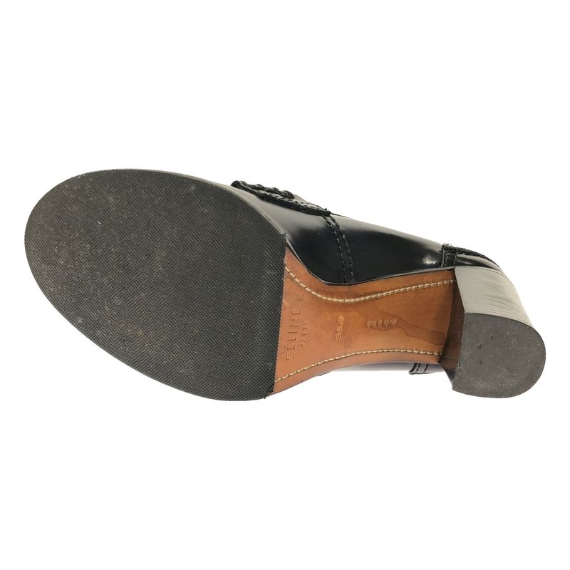 Celine by Phoebe Philo Celine Phoebe Philo Chunky Heel Tassel Loafer Shoes Blue