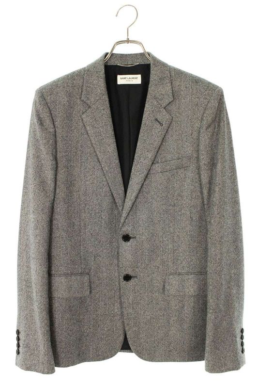 Saint Laurent Paris 489420 Y038r 2B Wool Tailored Jacket Men 48