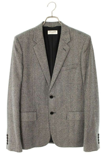 Saint Laurent Paris 489420 Y038r 2B Wool Tailored Jacket Men 48