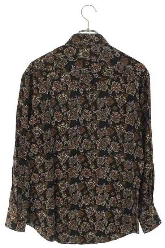 Celine 2c143428k Paisley Western Long Sleeve Shirt Men's 37