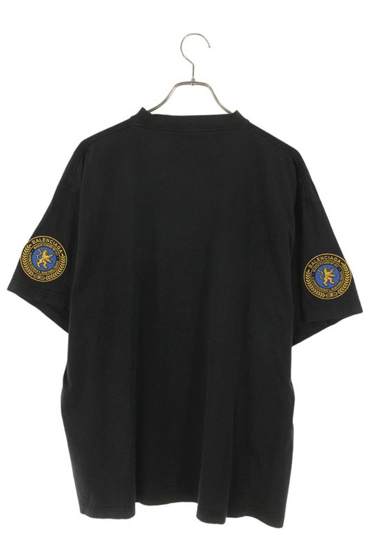Balenciaga 25AW 831305 Tsvh4 Arm Wappen Uniform March T-shirt Men's L