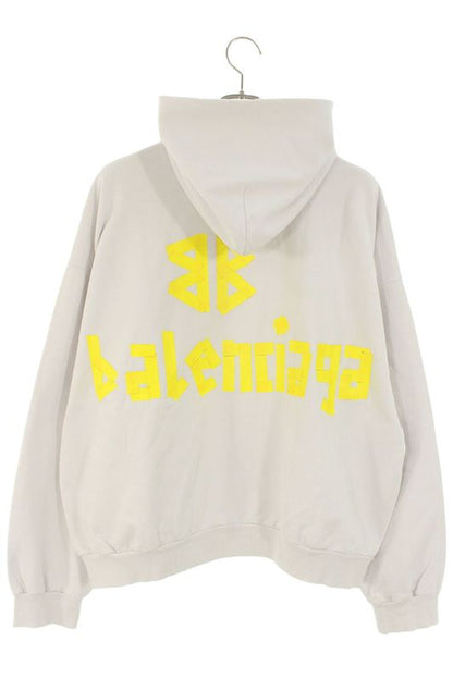 Balenciaga 744441 Tovb1 TAPE Type Crushed Hoodie Men's S