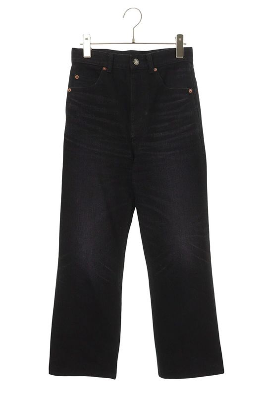 Saint Laurent Paris 730605 Y954s 70s High Waist Flared Denim Pants Men's 26